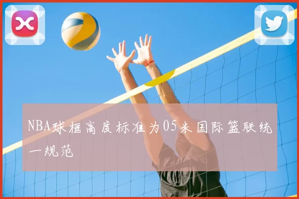 NBA球框高度标准为05米国际篮联统一规范